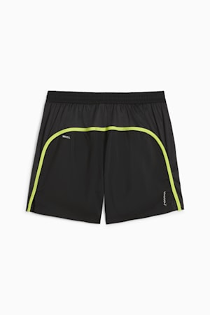 RUN FAVORITE VELOCITY Men's 5" Shorts, PUMA Black-Lime Pow, extralarge-GBR